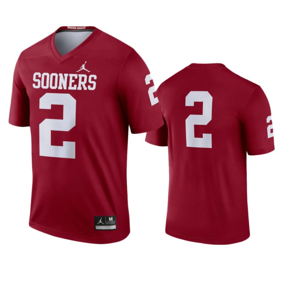 oklahoma sooners 2 crimson legend jersey