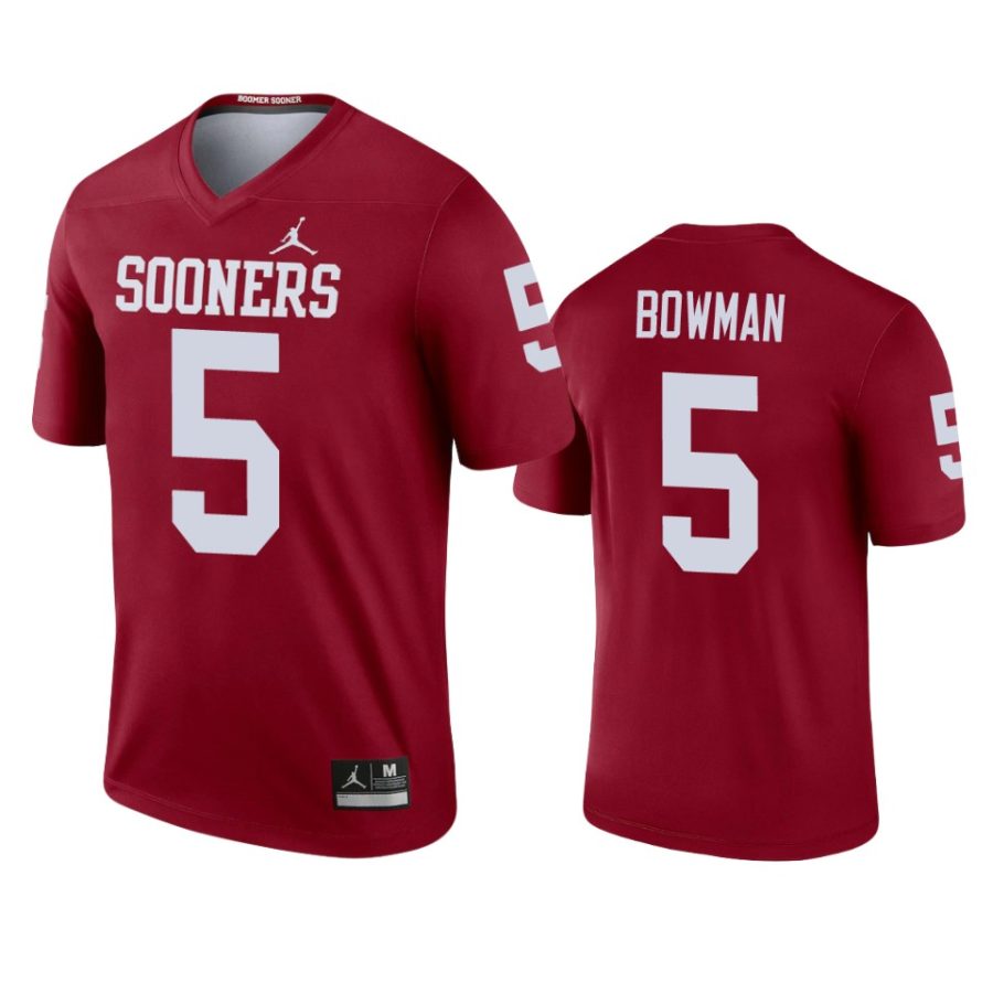 oklahoma sooners billy bowman crimson legend jersey