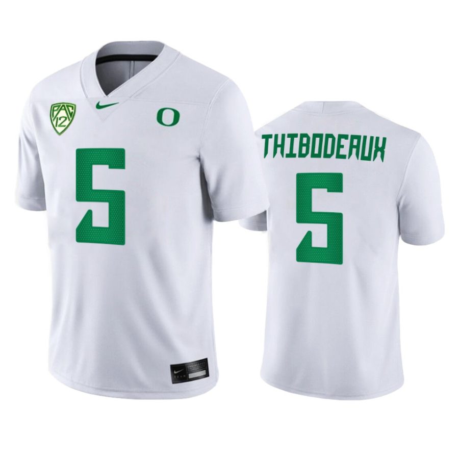 oregon ducks kayvon thibodeaux white college football jersey