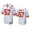 orlando brown jr. chiefs white game jersey