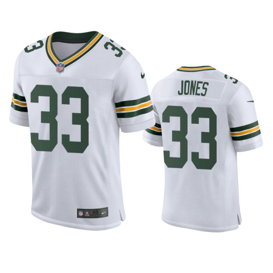 packers aaron jones white classic vapor elite jersey