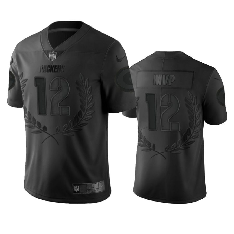 packers aaron rodgers black 2020 nfl mvp vapor limited jersey