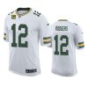 packers aaron rodgers white vapor limited captain patch jersey