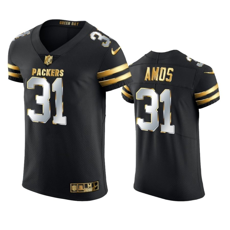 packers adrian amos black 2020 21 golden edition elite jersey