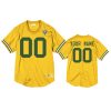 packers custom gold throwback 75th anniversary jersey