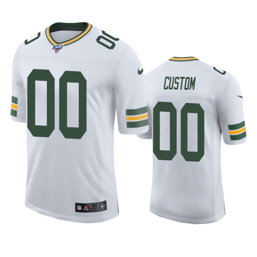 packers custom white limited 100th season jersey