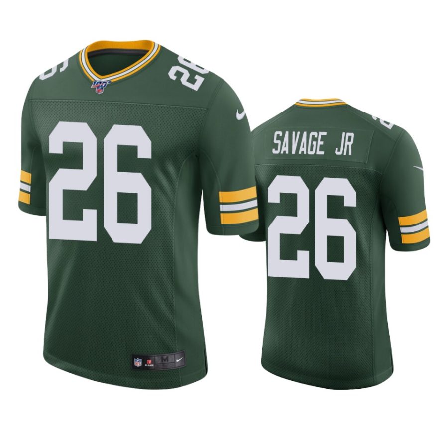 packers darnell savage jr. green limited 100th season jersey