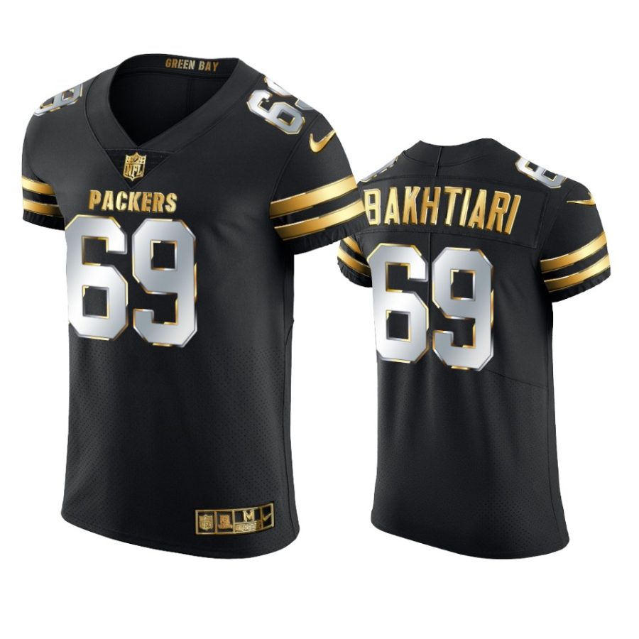 packers david bakhtiari black 2020 21 golden edition elite jersey