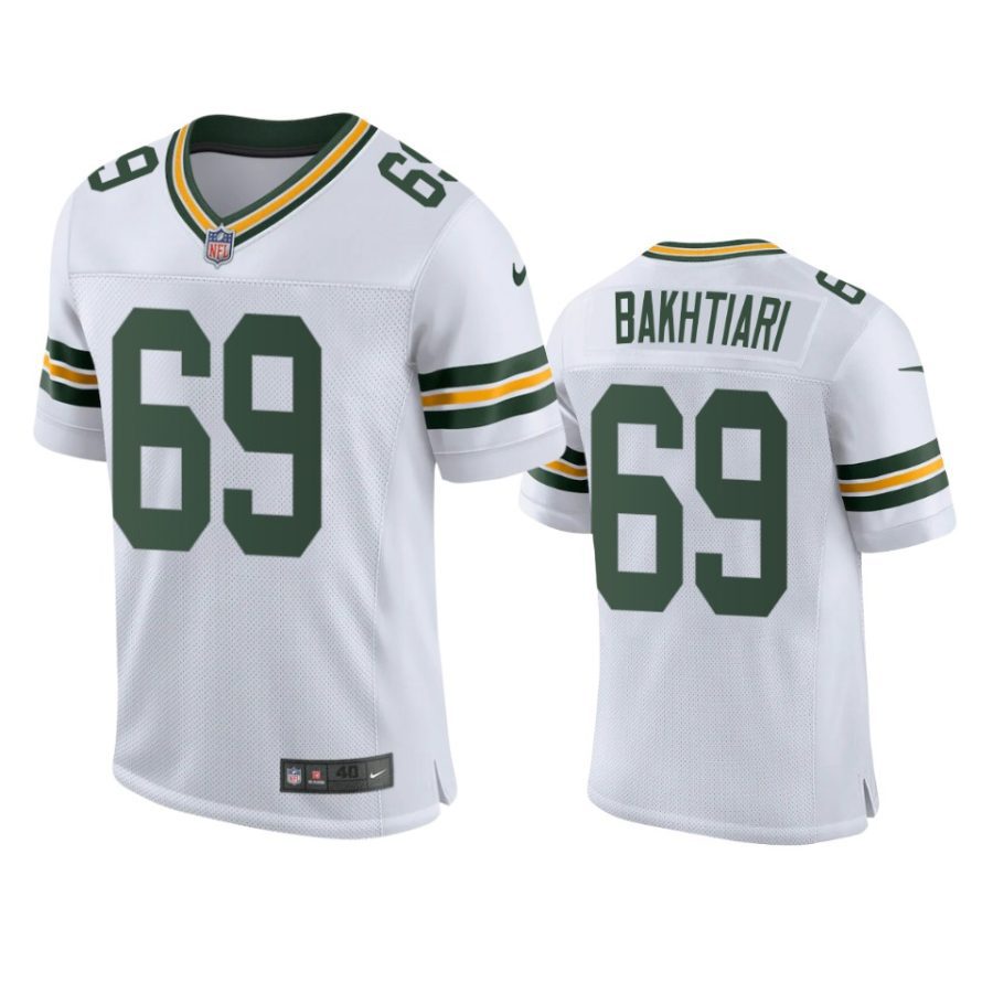 packers david bakhtiari white classic vapor elite jersey