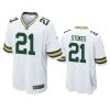 packers eric stokes white game jersey 0a