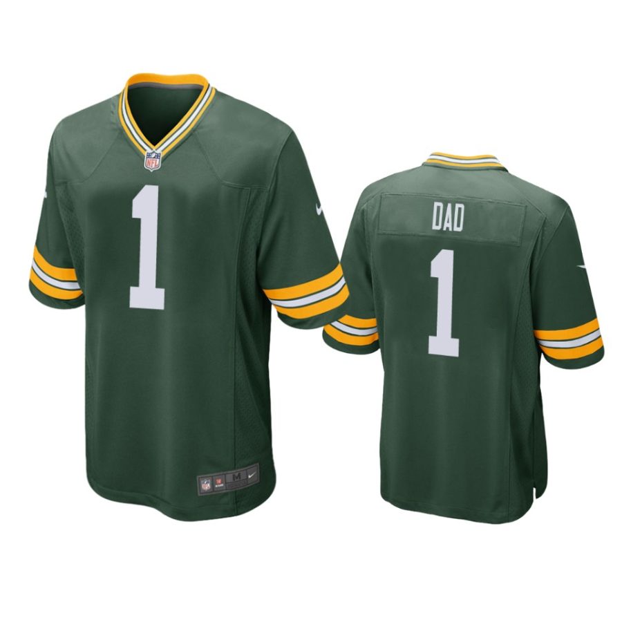 packers green 2019 fathers day number 1 dad jersey