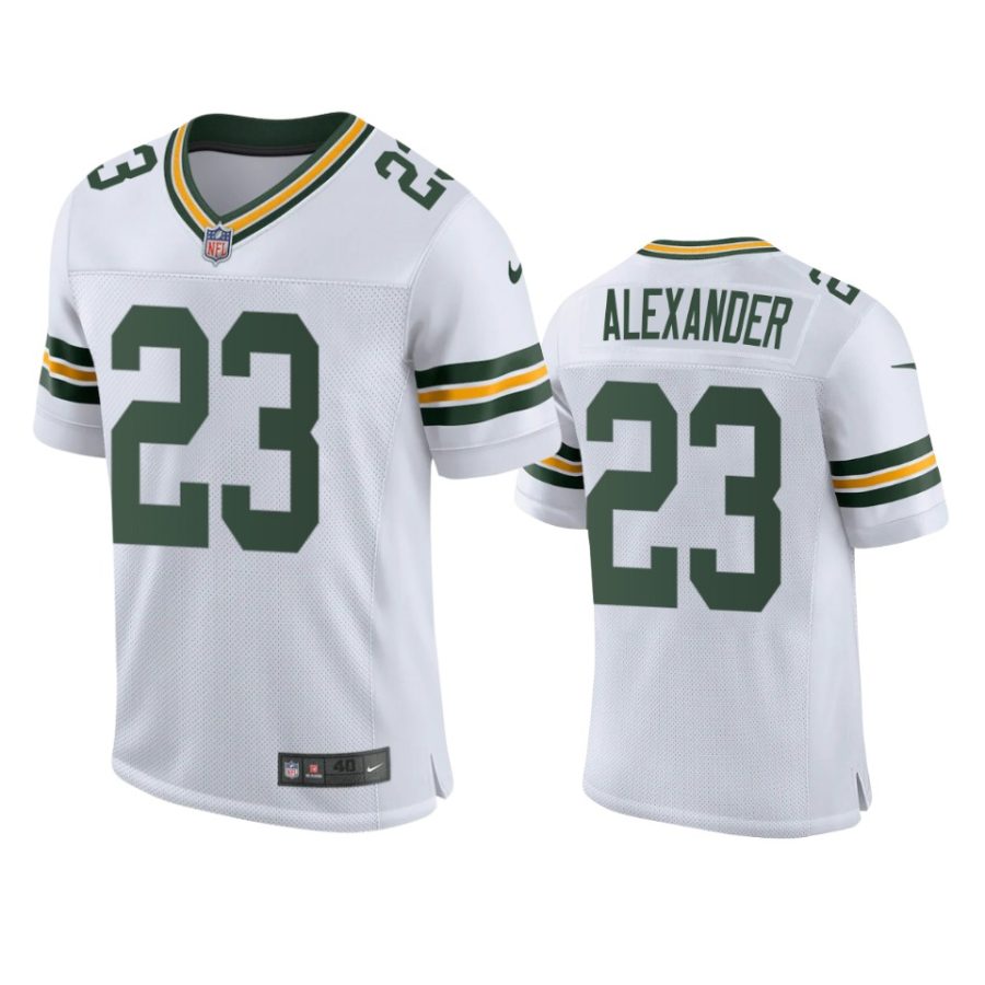 packers jaire alexander white classic vapor elite jersey