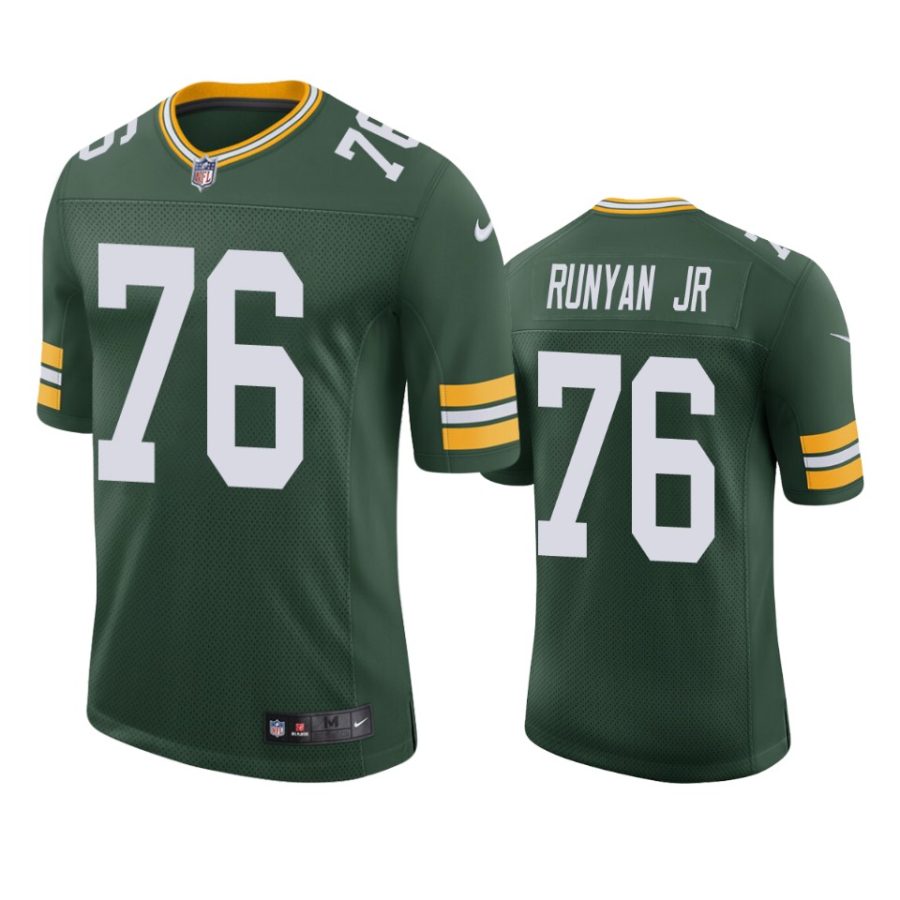 packers jon runyan jr. green vapor untouchable limited jersey