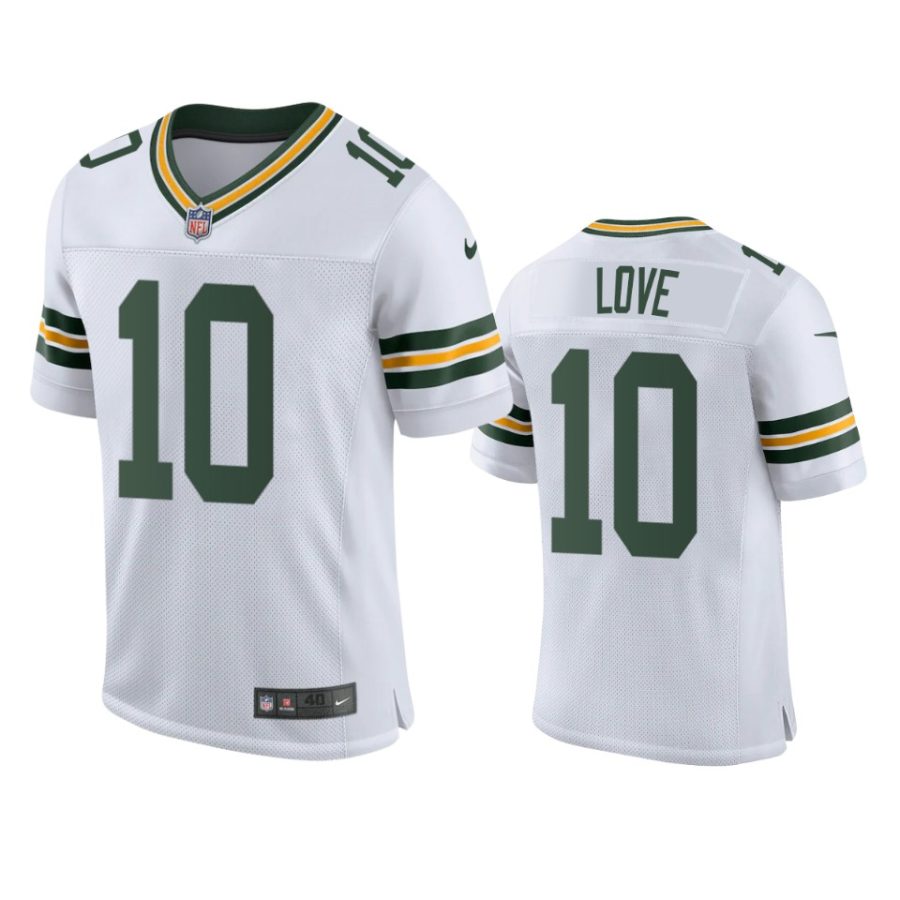 packers jordan love white classic vapor elite jersey