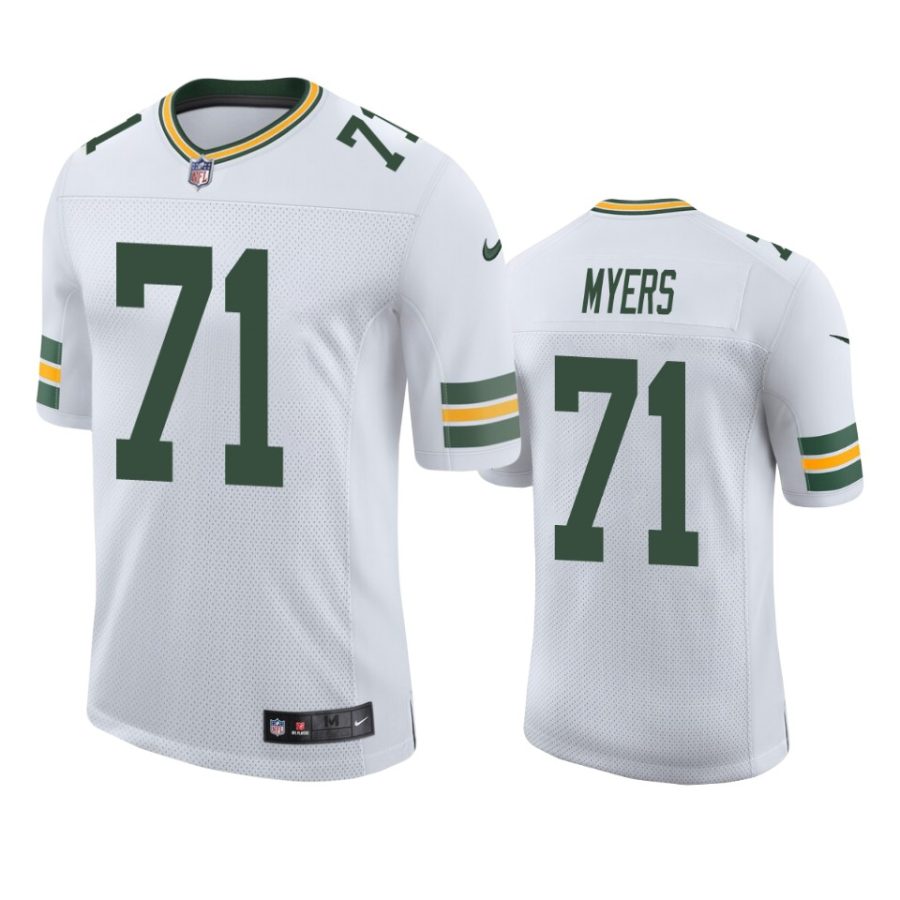 packers josh myers white vapor jersey