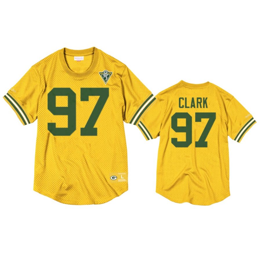 packers kenny clark gold throwback 75th anniversary jersey
