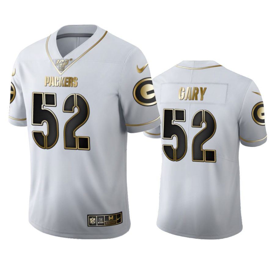 packers rashan gary white golden edition 100th season jersey