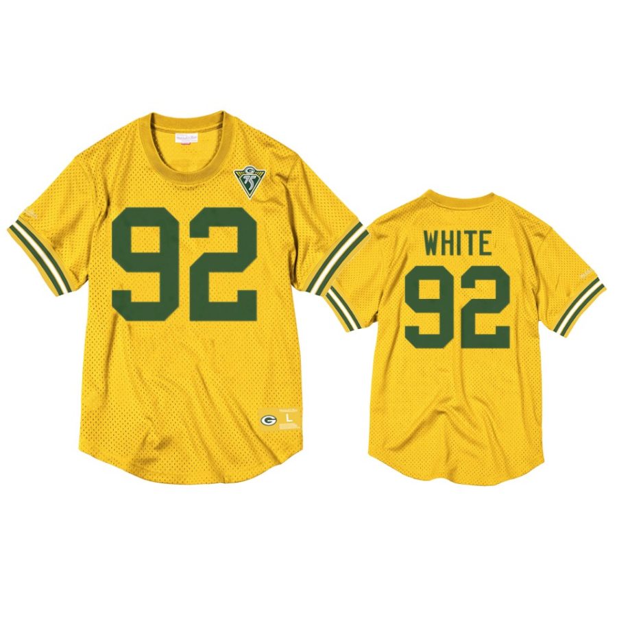 packers reggie white gold throwback 75th anniversary jersey