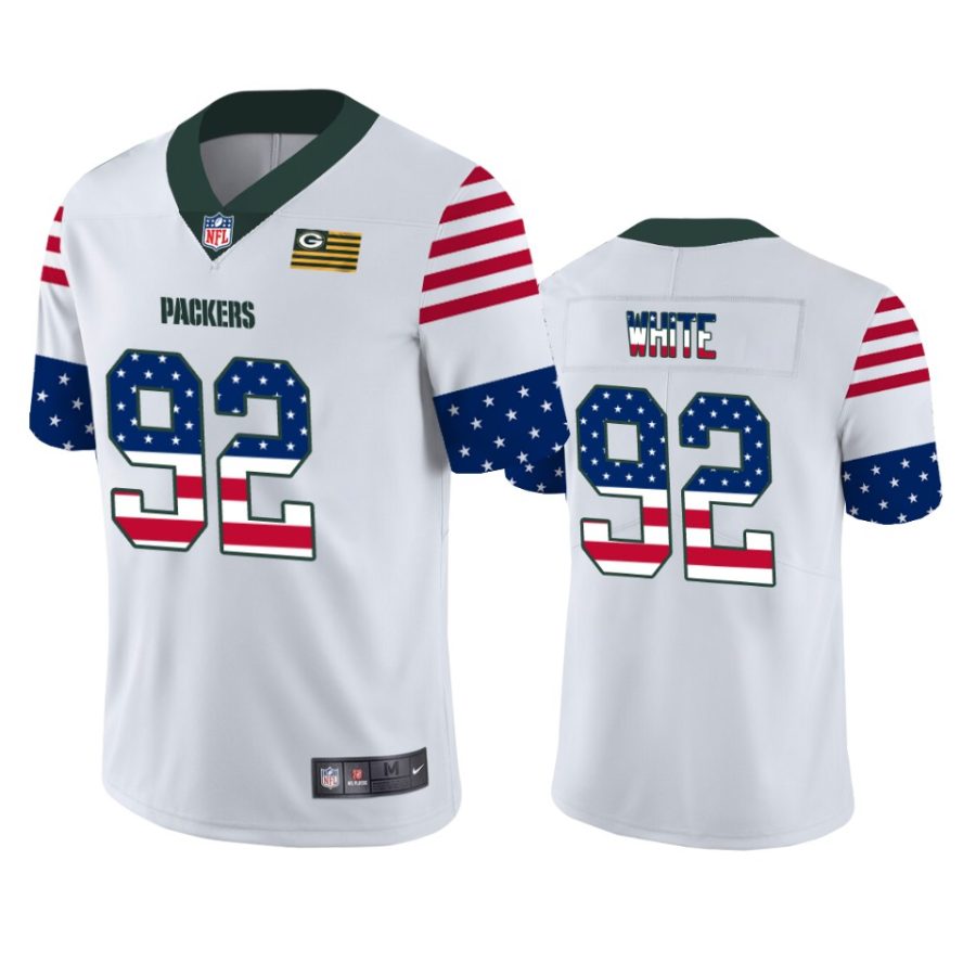 packers reggie white white independence day vapor jersey