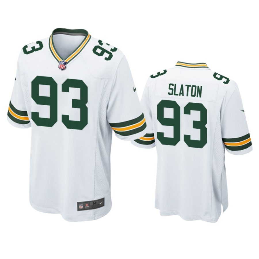 packers tedarrell slaton white game jersey