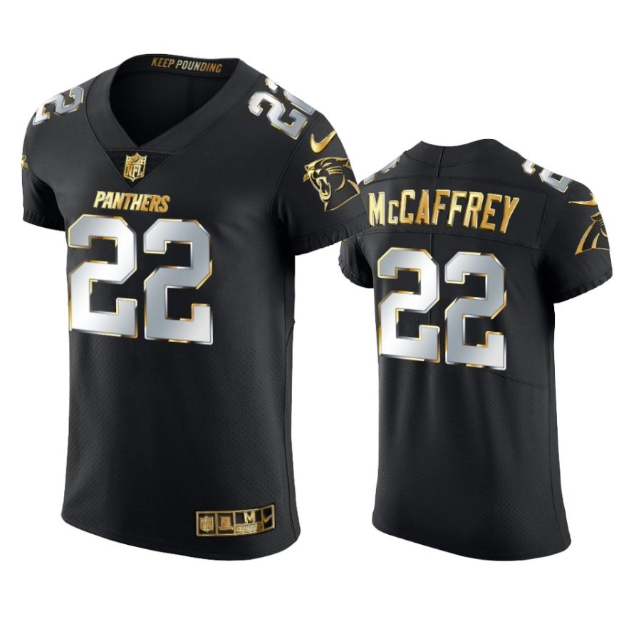 panthers christian mccaffrey black 2020 21 golden edition elite jersey