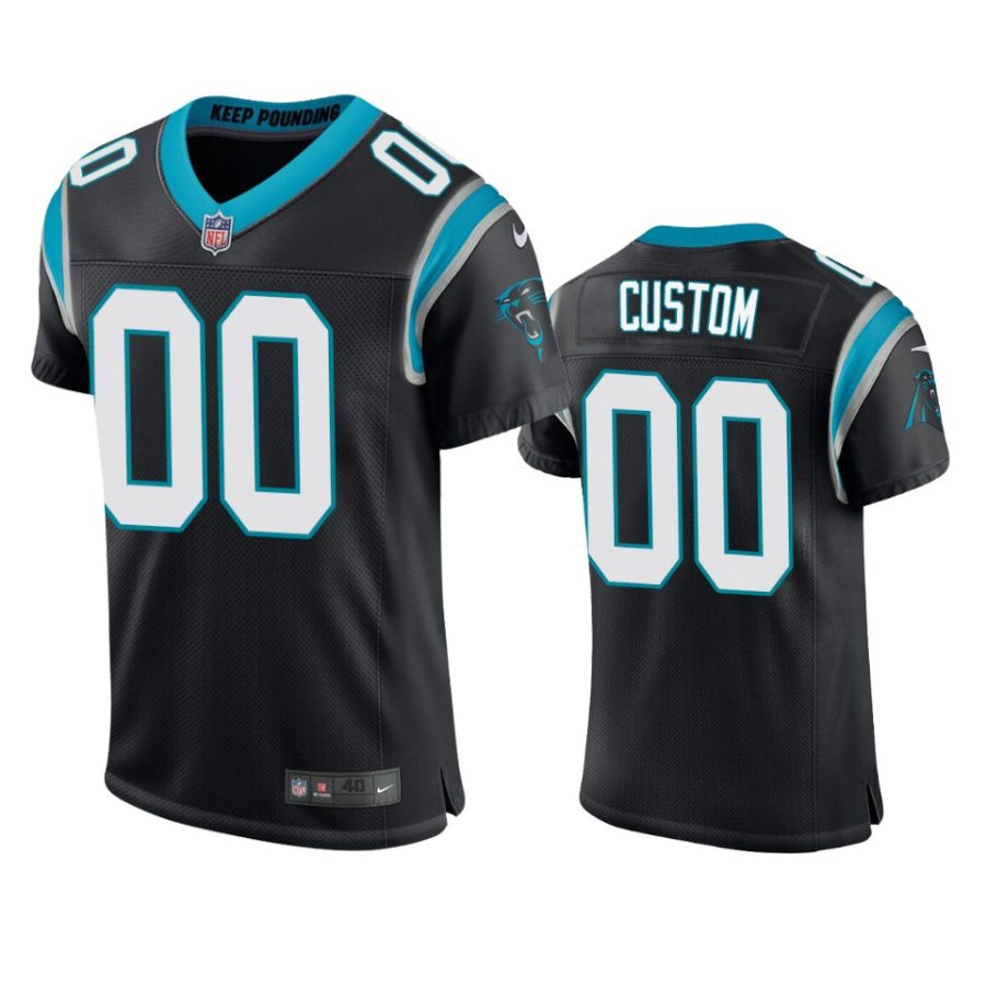 panthers custom black vapor elite jersey