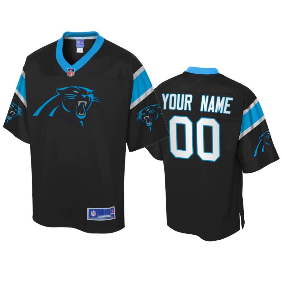 panthers custom pro line black icon jersey