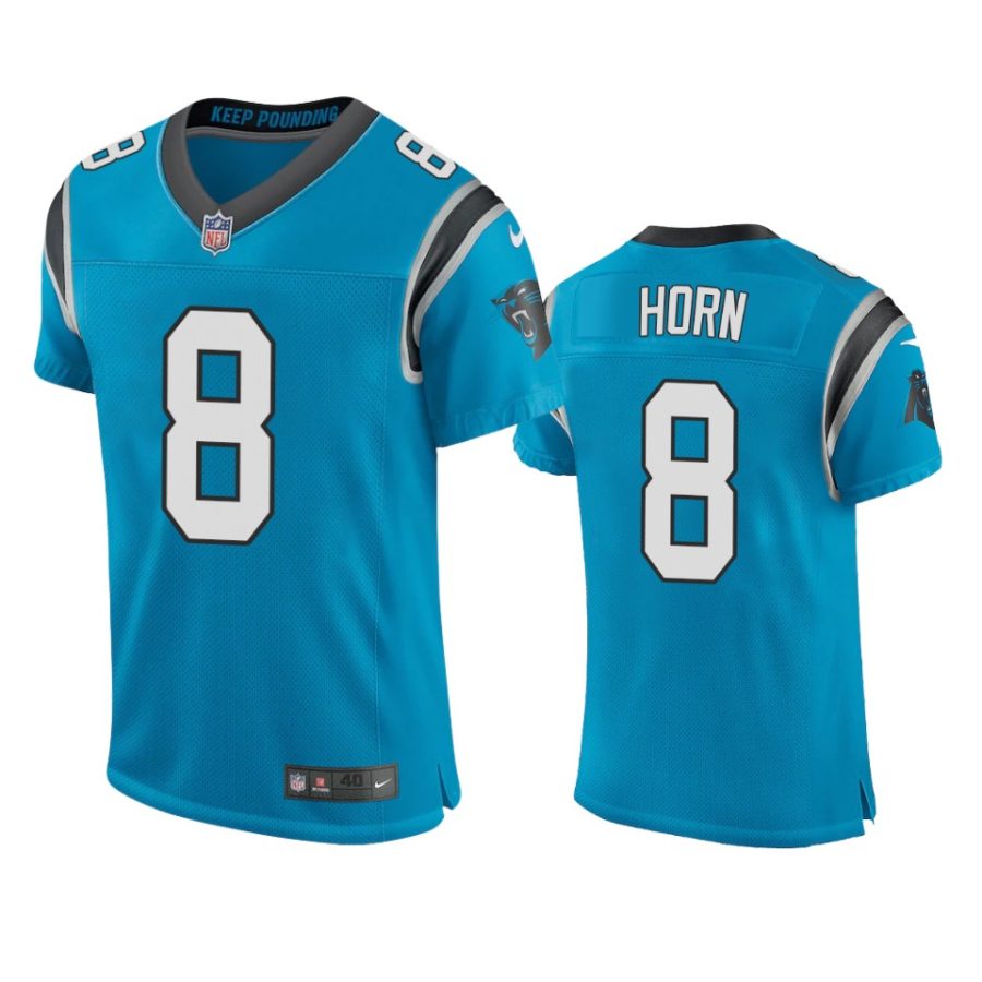 panthers jaycee horn blue vapor elite jersey