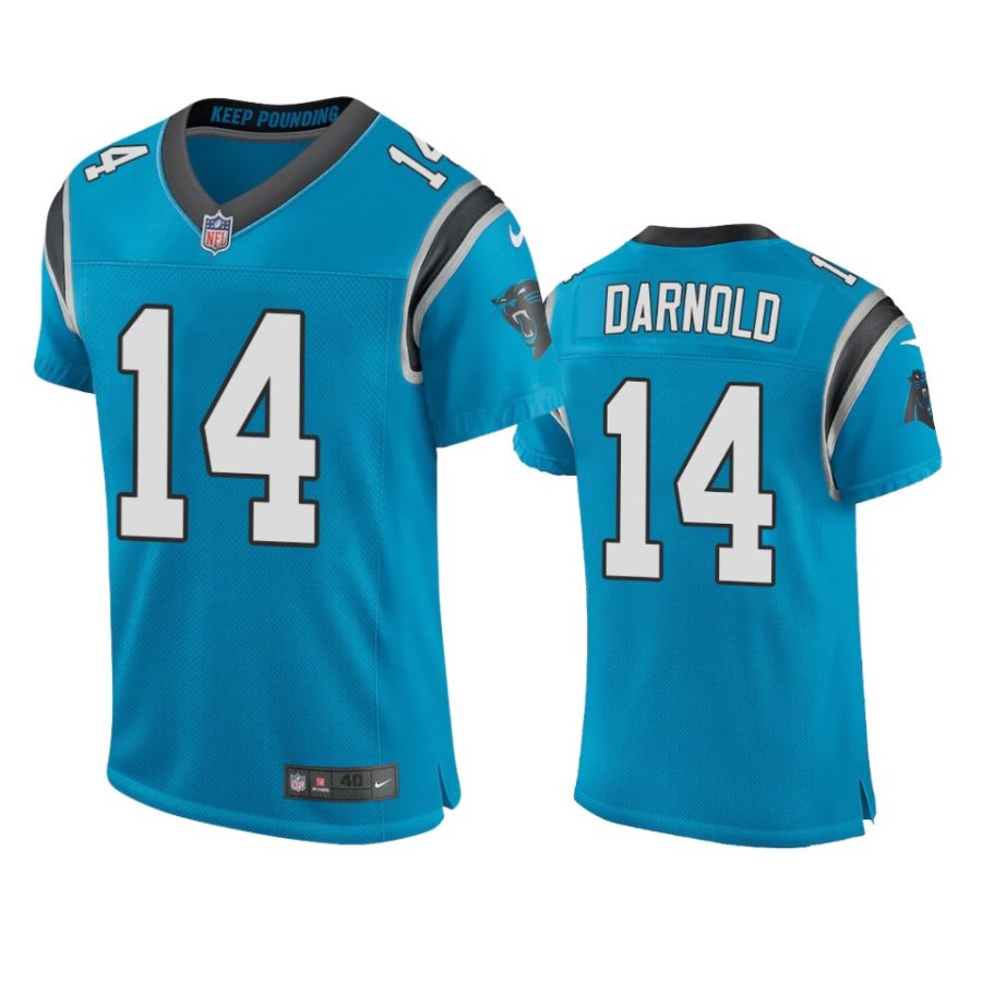 panthers sam darnold blue vapor elite jersey