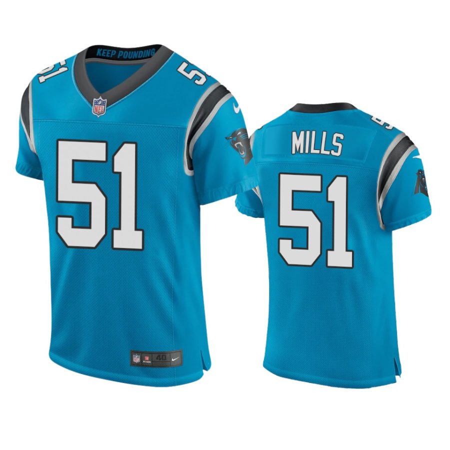 panthers sam mills blue vapor elite jersey