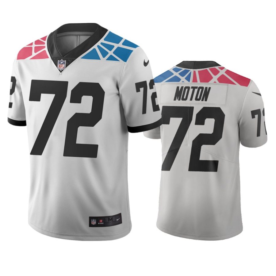 panthers taylor moton white city edition jersey