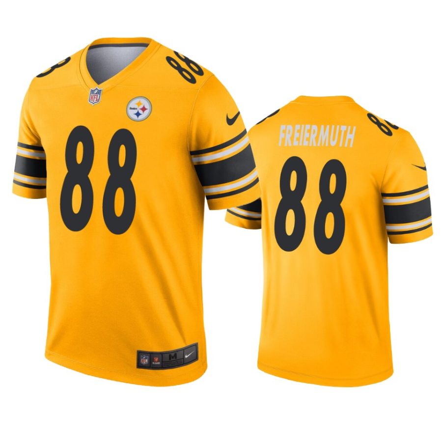 pat freiermuth steelers gold inverted legend jersey