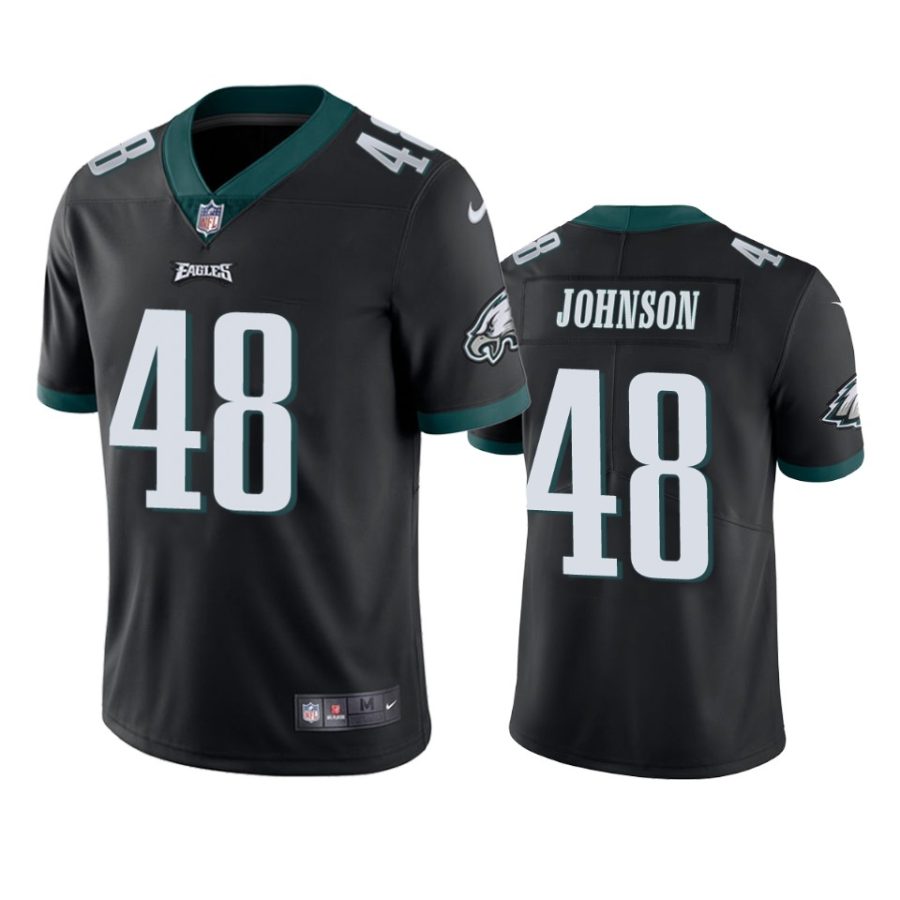 patrick johnson eagles black vapor jersey