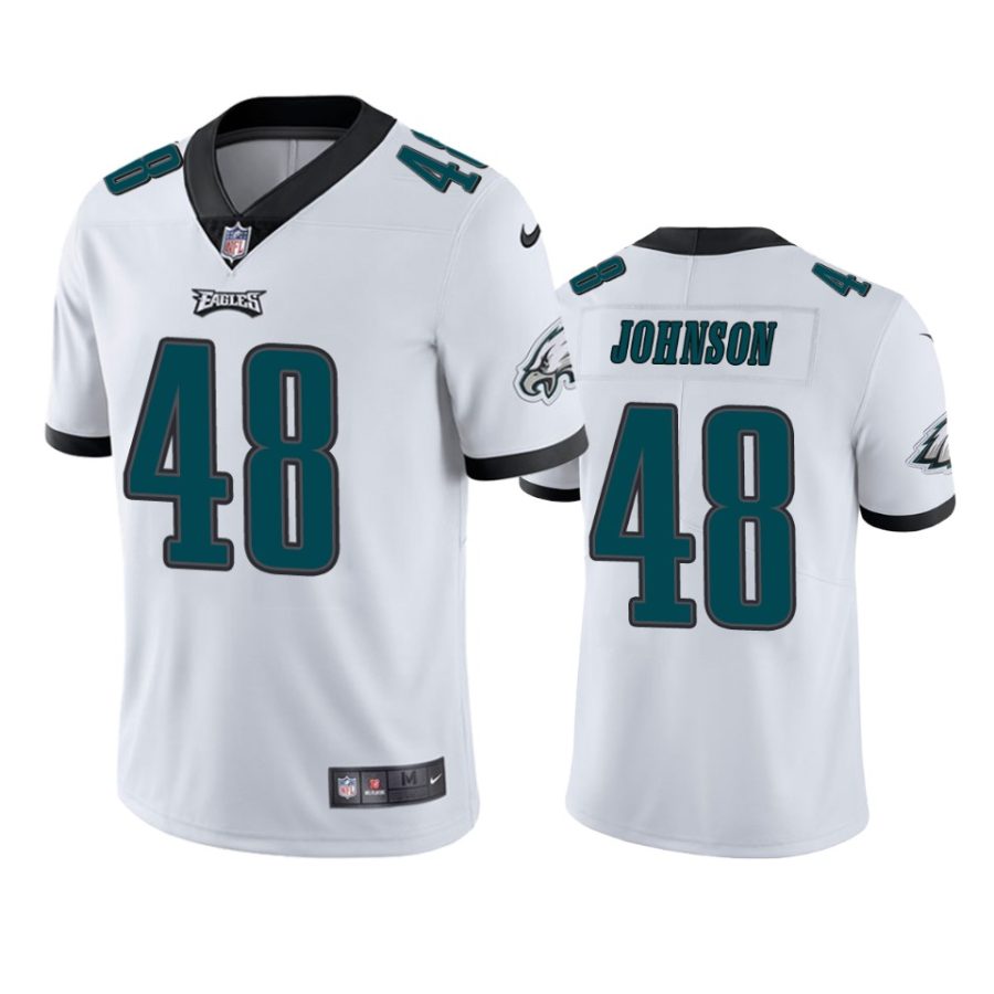 patrick johnson eagles white vapor jersey