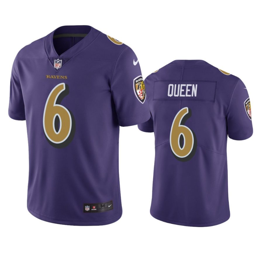 patrick queen ravens color rush limited purple jersey