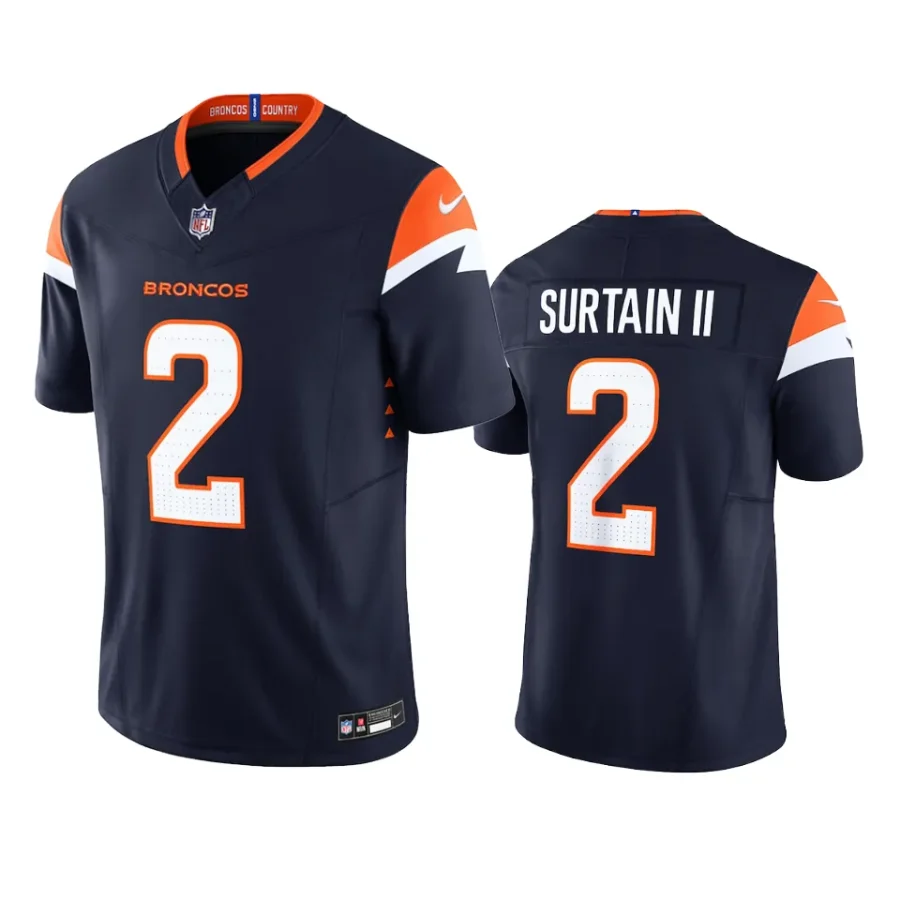 patrick surtain ii broncos jersey navy vapor f.u.s.e. limited 2024 alternate