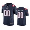 patriots 00 custom navy color rush limited jersey