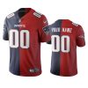 patriots custom navy red vapor limited two tone jersey