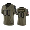 patriots custom olive limited 2021 salute to service jersey