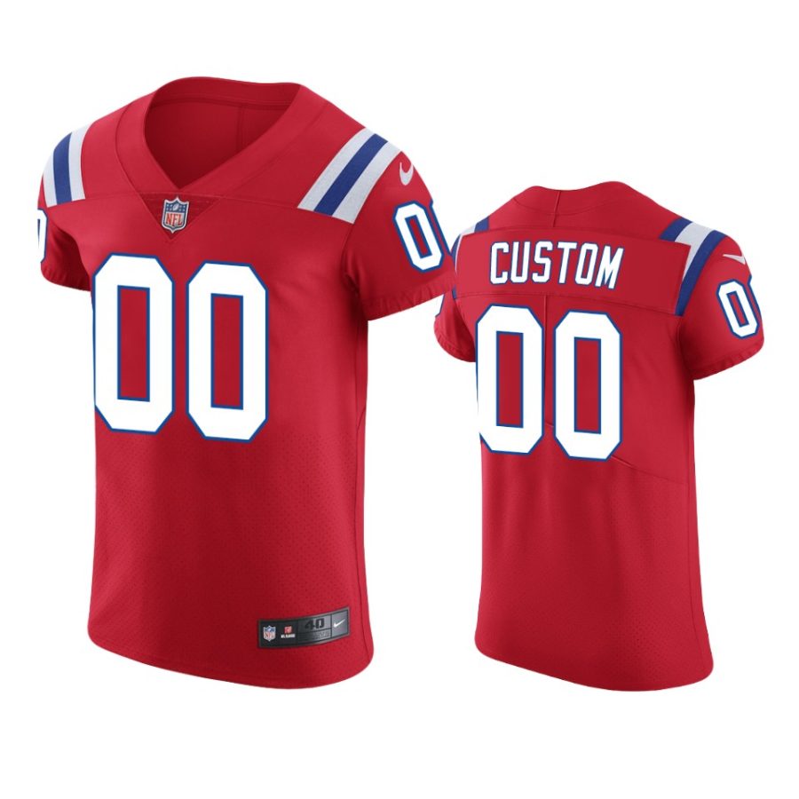 patriots custom red vapor elite jersey