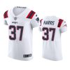 patriots damien harris white vapor elite jersey