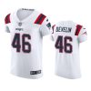 patriots james develin white vapor elite jersey