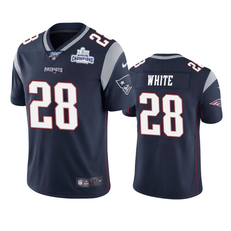 patriots james white navy limited super bowl liii champions jersey