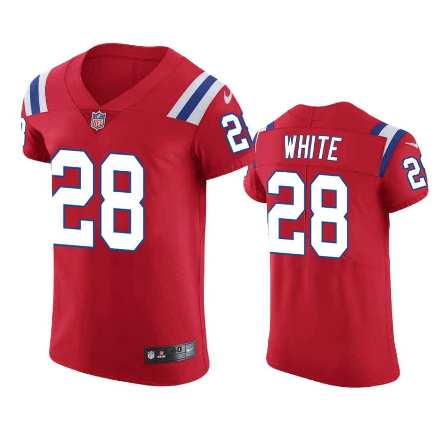 patriots james white red vapor elite jersey