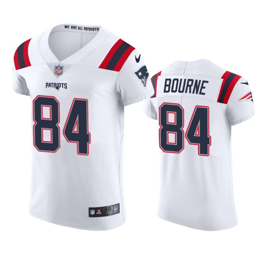 patriots kendrick bourne white vapor elite jersey