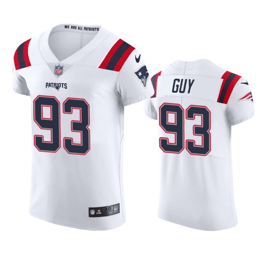 patriots lawrence guy white vapor elite jersey