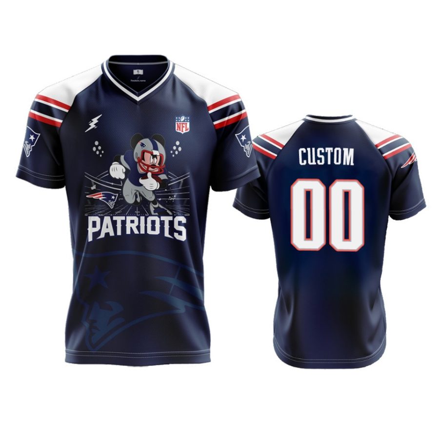 patriots navy custom 2019 mickey nfl jersey