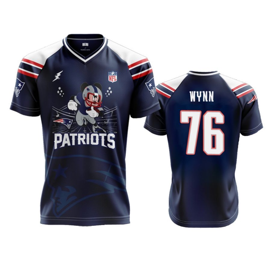 patriots navy isaiah wynn 2019 mickey nfl jersey