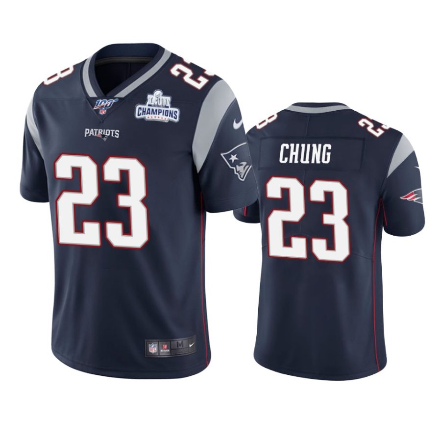 patriots patrick chung navy limited super bowl liii champions jersey