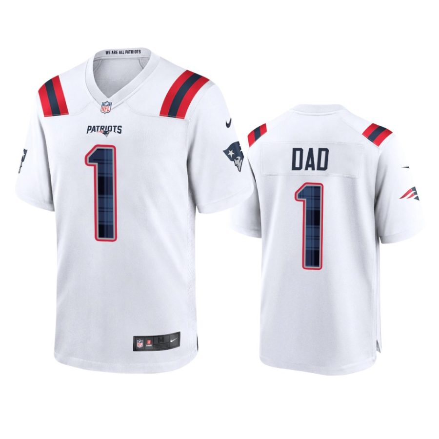 patriots white 2022 fathers day jersey